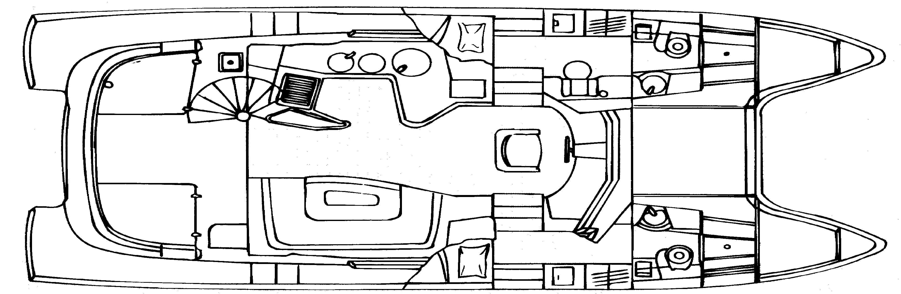 Fountaine Pajot Maryland 37 floor plan