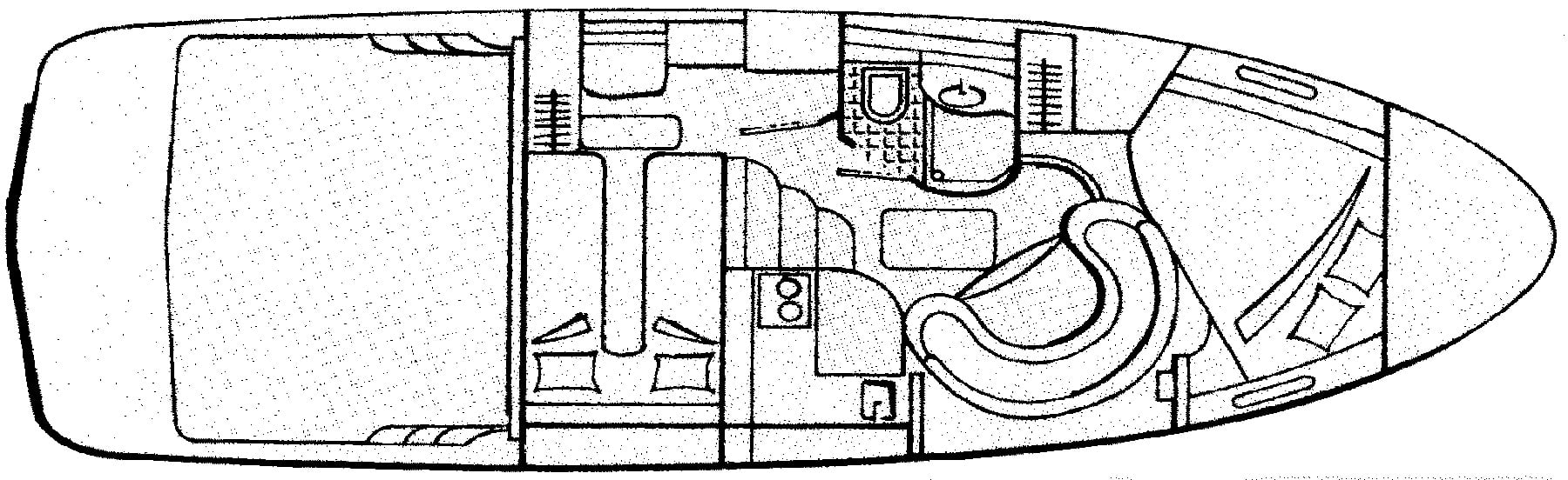 Maxum 3500 SCR; 3500 SY floor plan