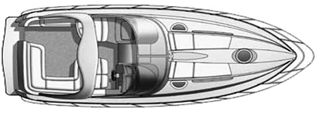 Maxum 3700 SY floor plan