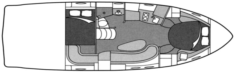 Maxum 3700 SY floor plan