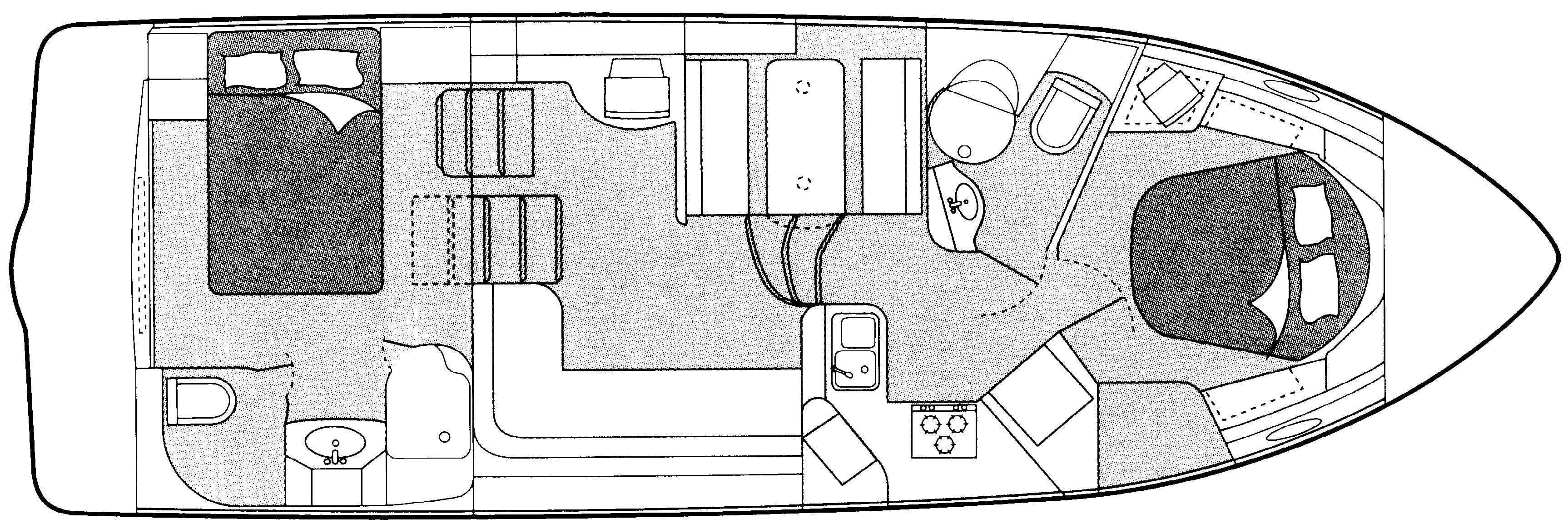 Maxum 4100 SCA floor plan