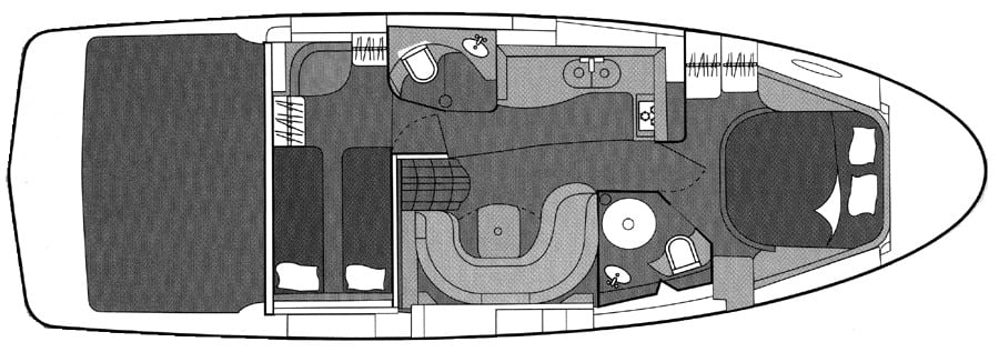 Maxum 4200 SY floor plan