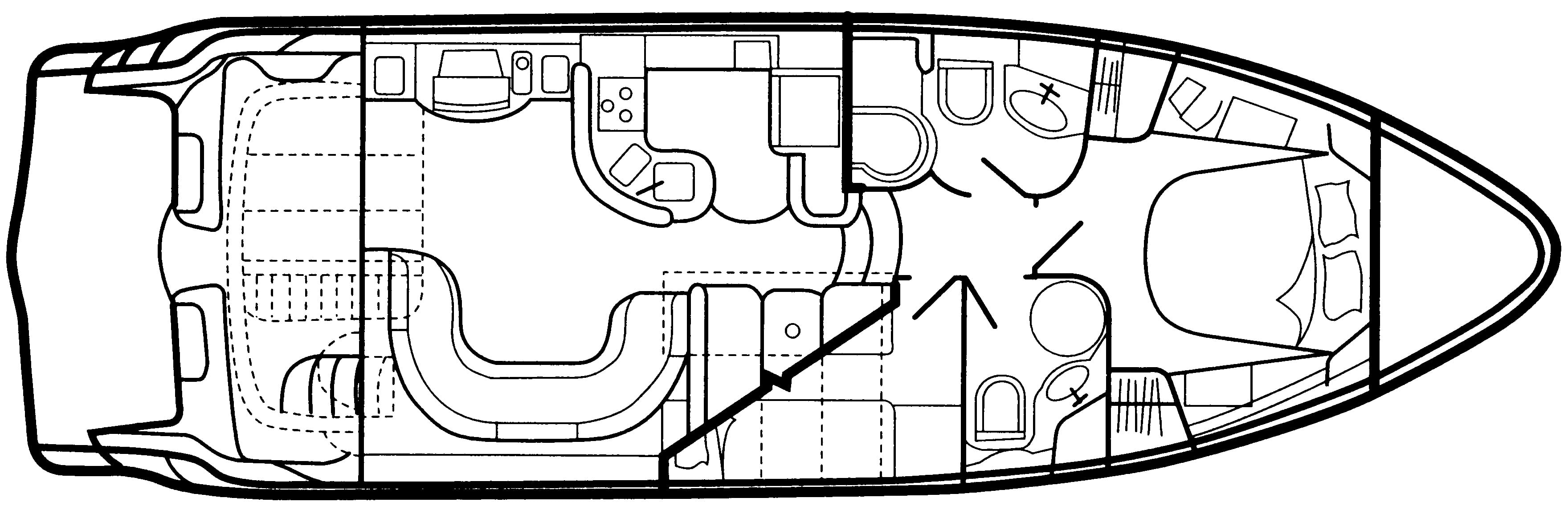 Maxum 4600 SCB floor plan