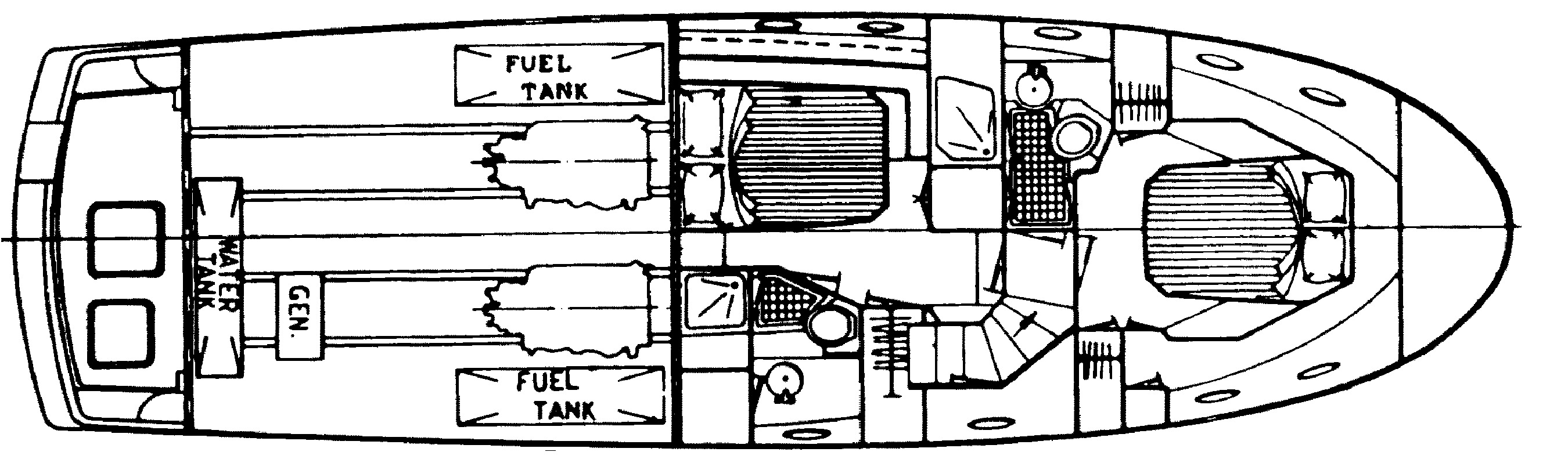 McKinna Yachts 48 Pilothouse floor plan