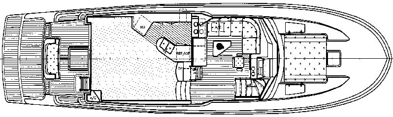 McKinna Yachts 57 Pilothouse floor plan