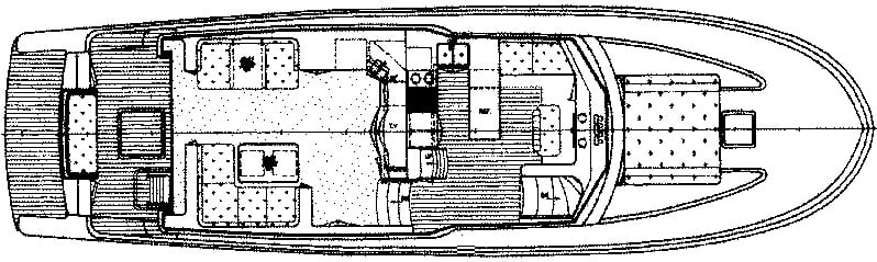 McKinna Yachts 57 Pilothouse floor plan