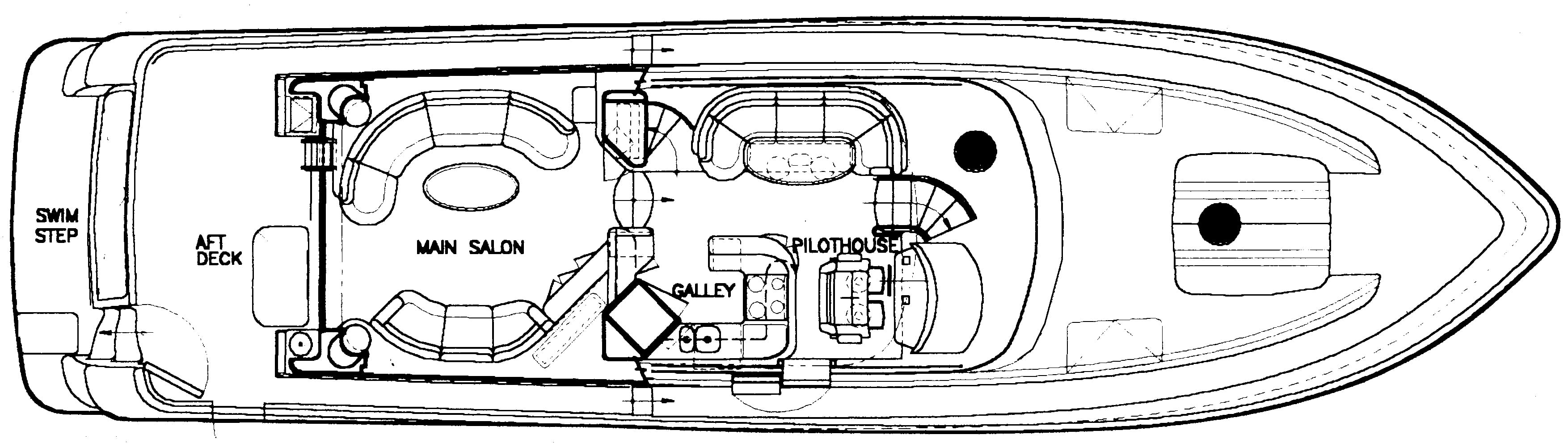 McKinna Yachts 65 Pilothouse floor plan