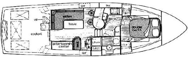 Mediterranean 38 Convertible floor plan