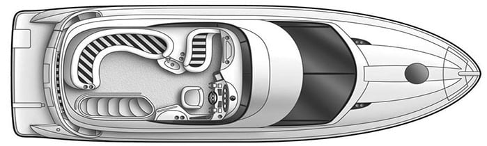 Meridian Yachts 391 Sedan floor plan