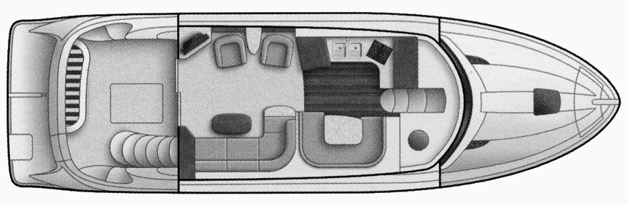 Meridian Yachts 441 Sedan floor plan