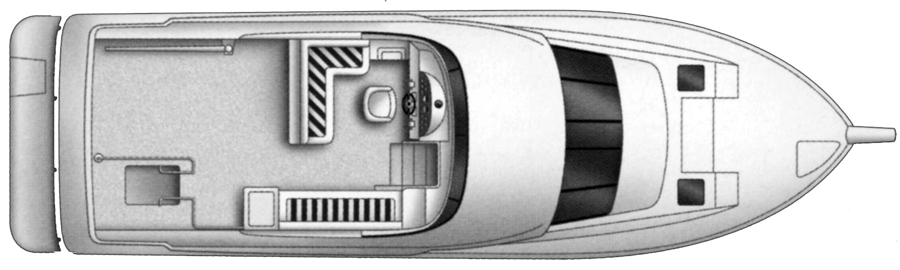 Meridian Yachts 490 Pilothouse floor plan