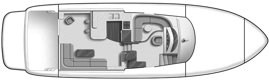 Meridian Yachts 540 Pilothouse floor plan