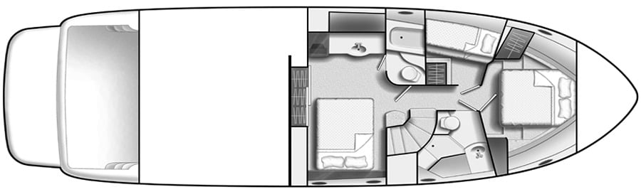 Meridian Yachts 540 Pilothouse floor plan