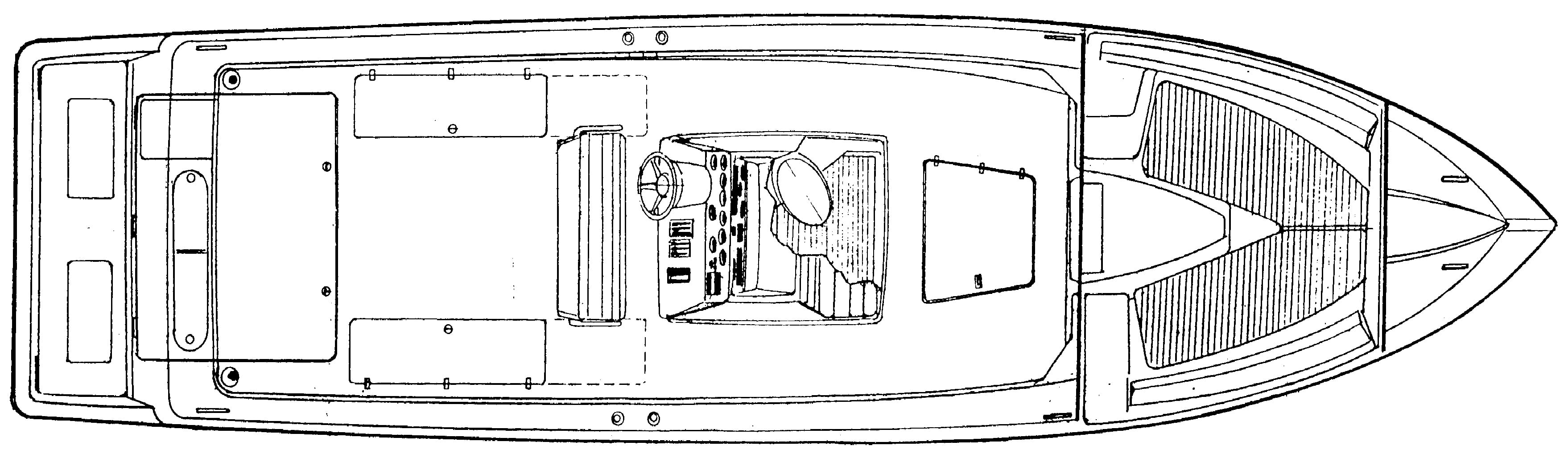 Midnight Express 39 Cuddy floor plan