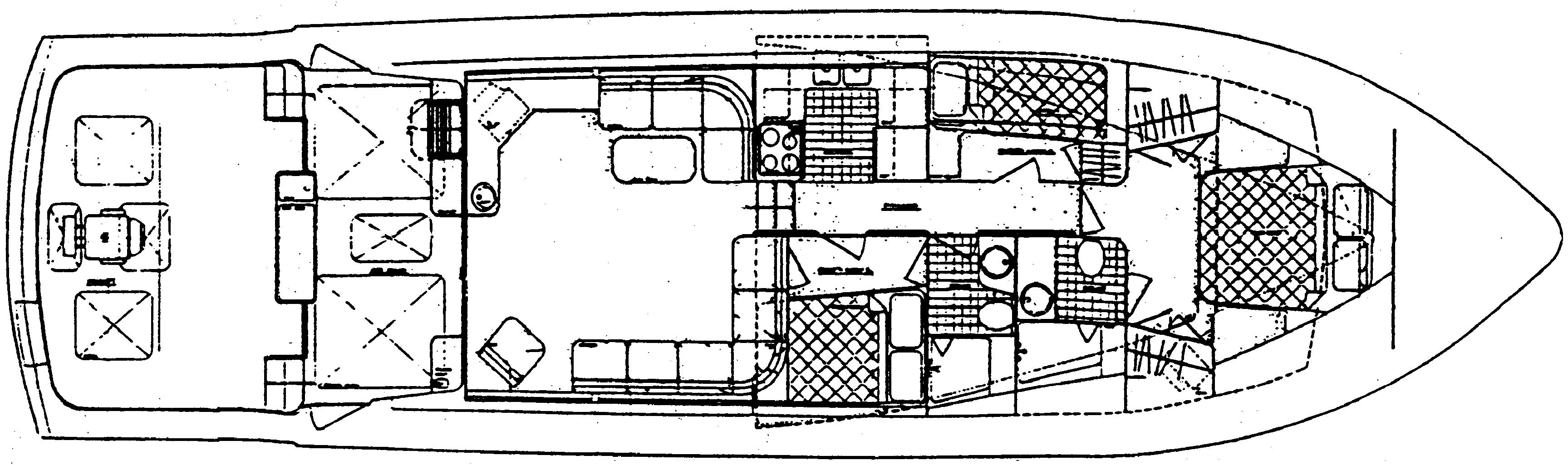 Mikelson Yachts 60 Sportfisher floor plan