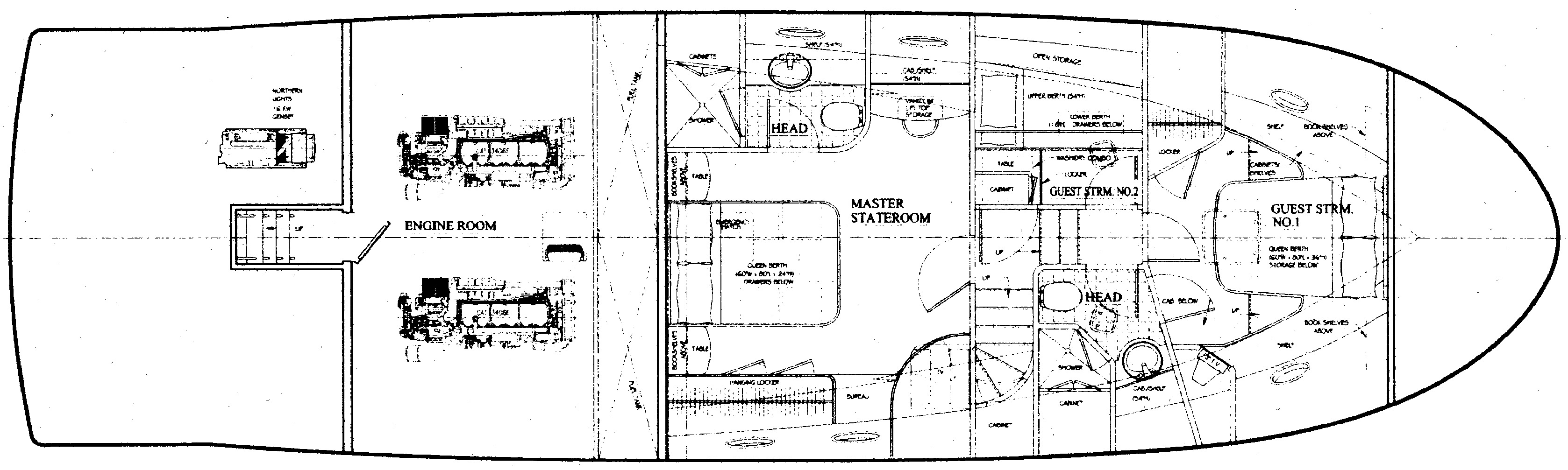 Mikelson Yachts 61 Sportfisher floor plan