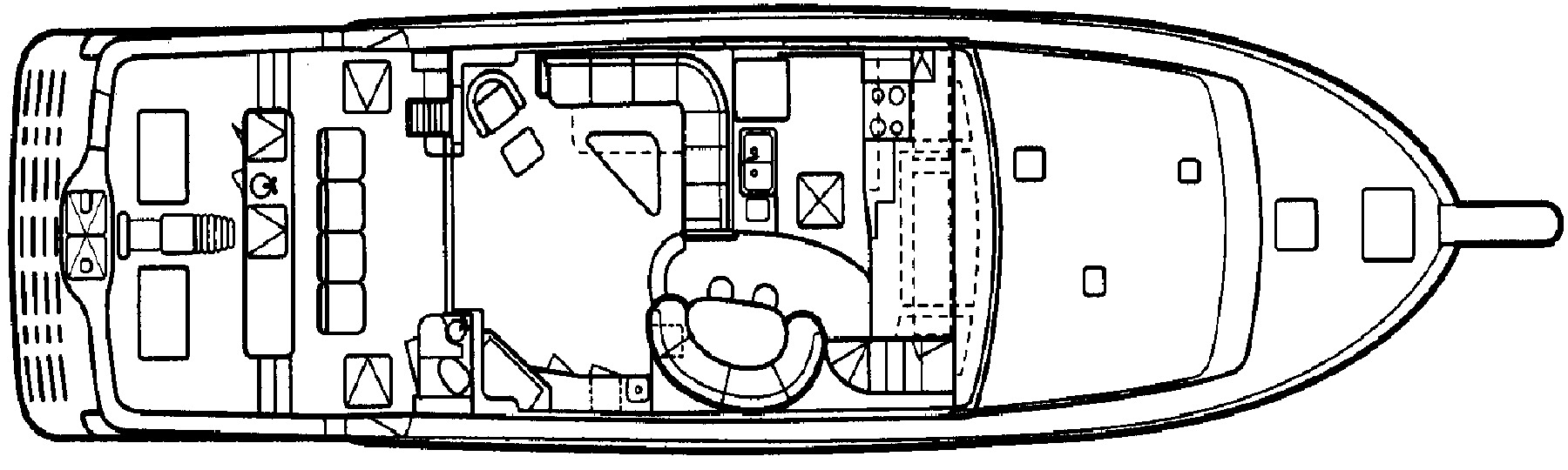Mikelson Yachts 70 Sportfisher floor plan