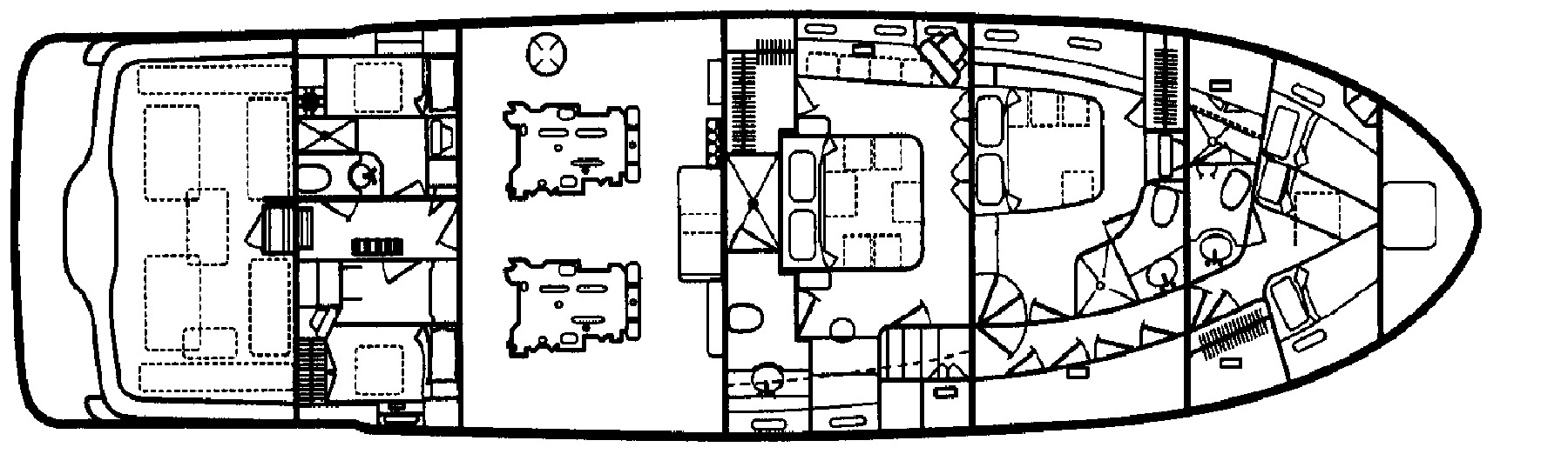 Mikelson Yachts 70 Sportfisher floor plan