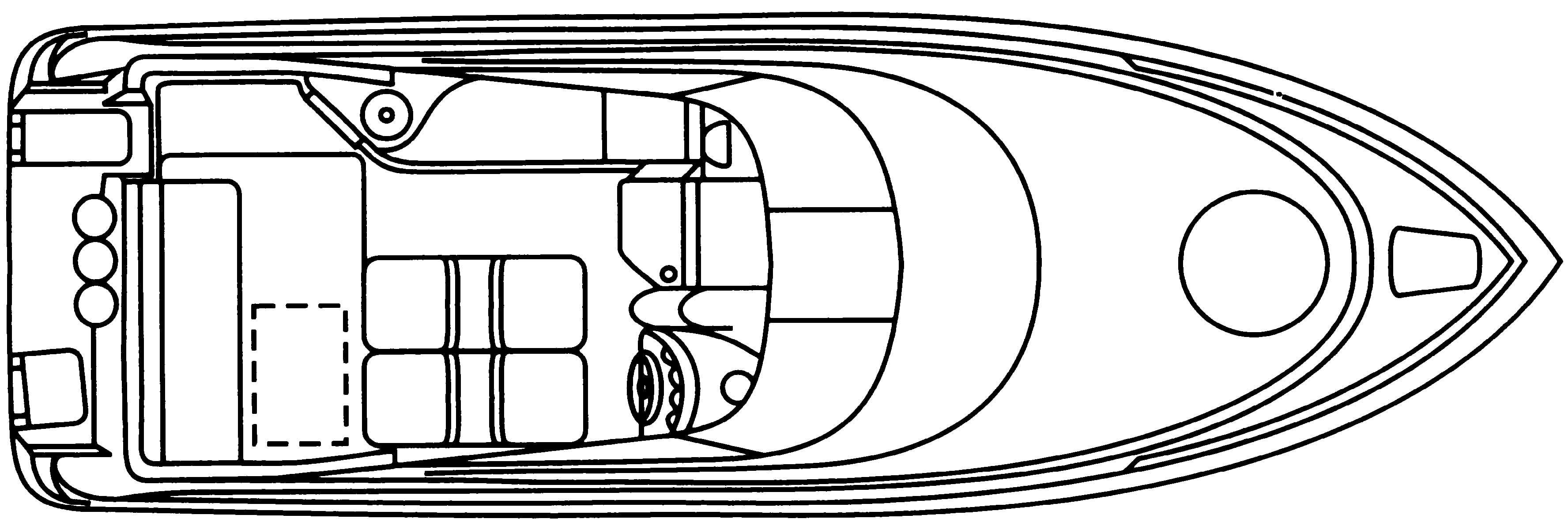 Monterey 262 Cruiser floor plan