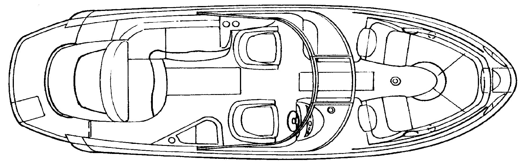 Monterey 268 SS floor plan
