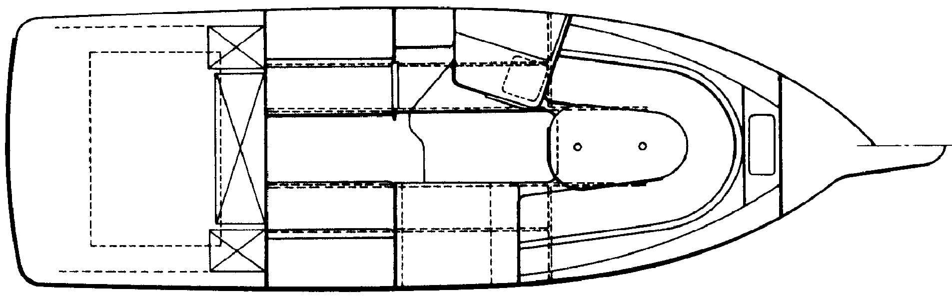 Monterey 265-276 Cruiser floor plan