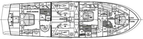 Grand Alaskan 65 Flush Deck floor plan
