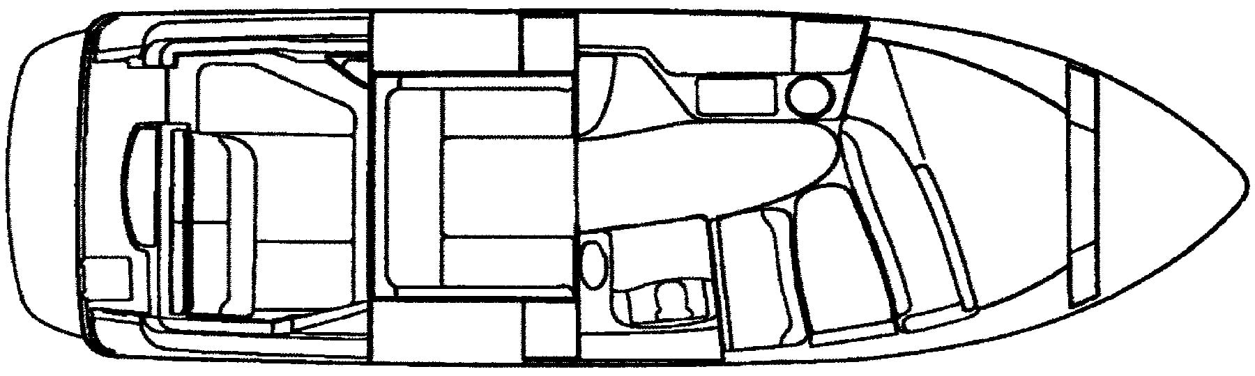 Monterey 282 Cruiser floor plan
