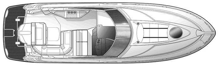 Monterey 290 Cruiser; 300 SCR floor plan