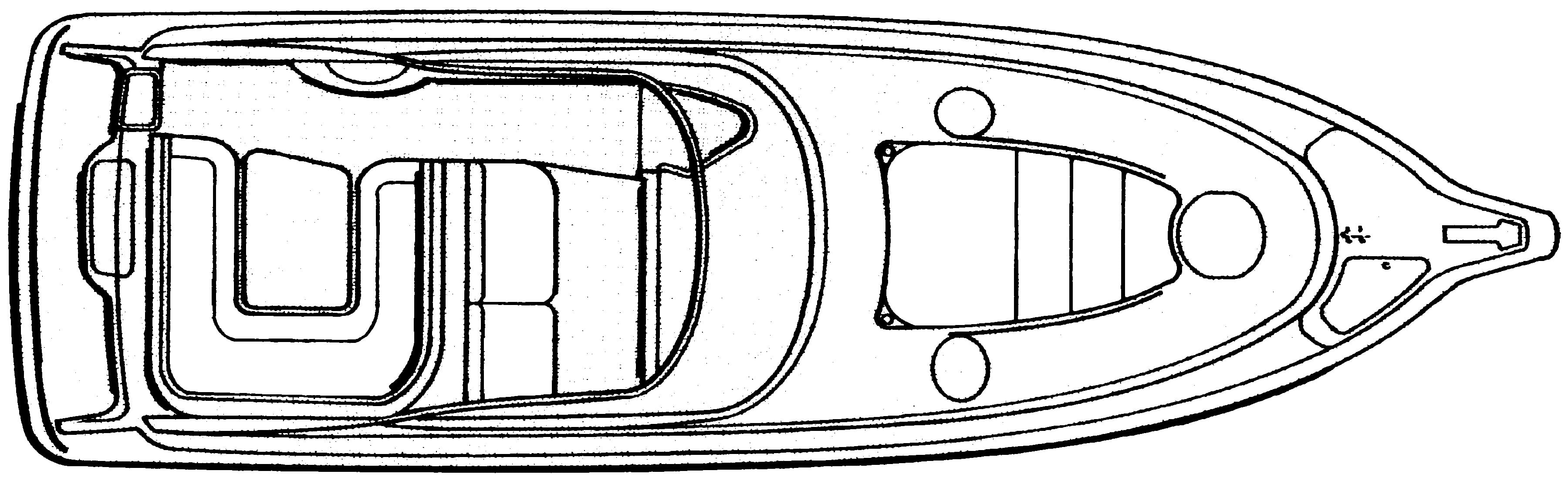 Monterey 322 Cruiser floor plan