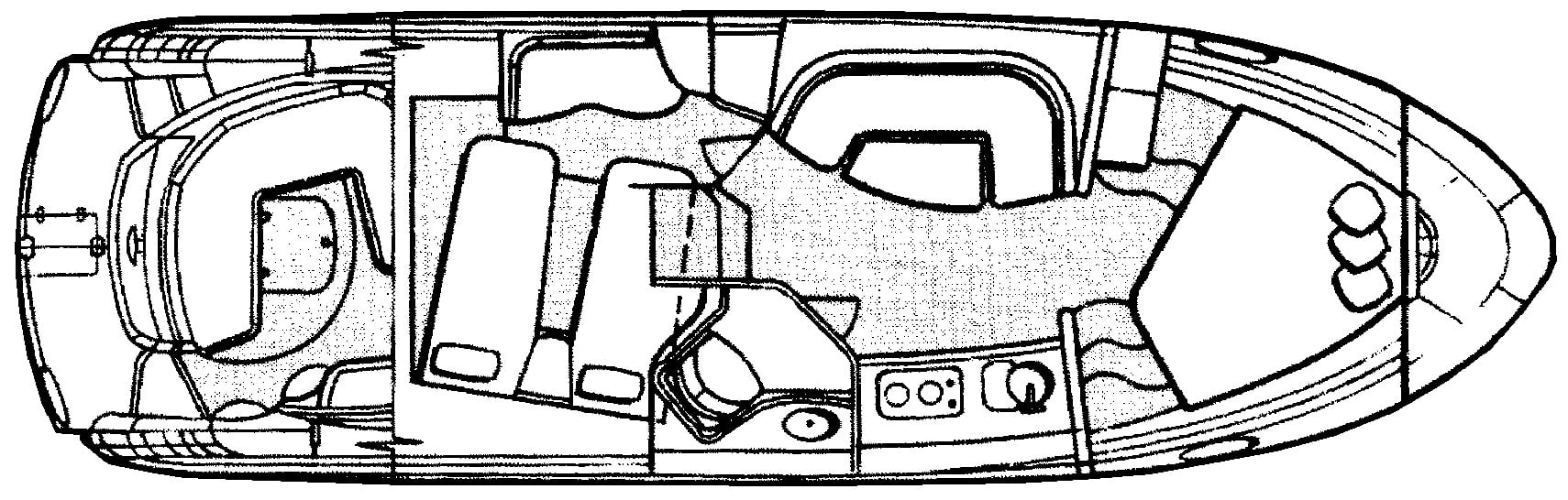 Monterey 350-360 Sport Yacht floor plan