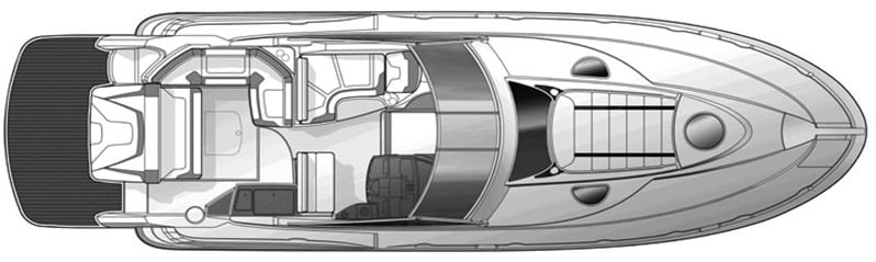 Monterey 400-415 Sport Yacht floor plan