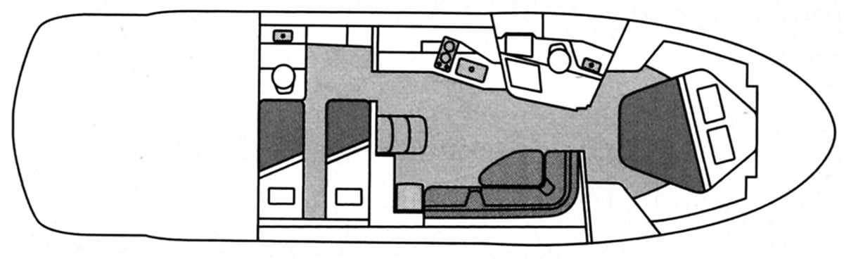 Monterey 400-415 Sport Yacht floor plan