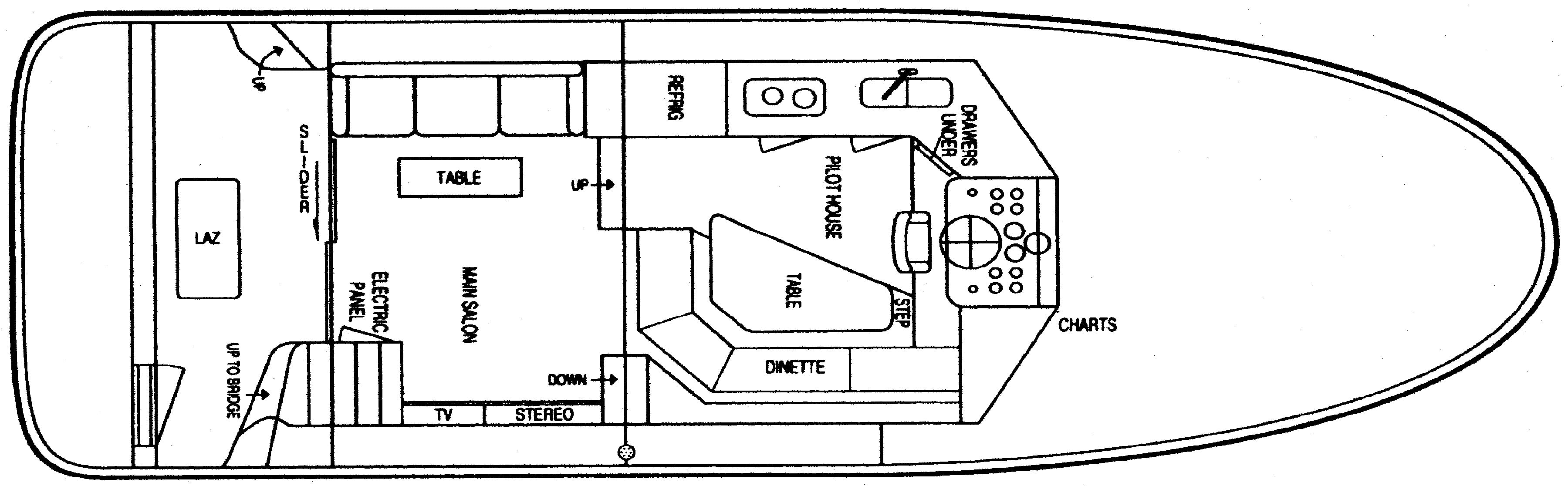 Navigator Yachts 42 Classic floor plan