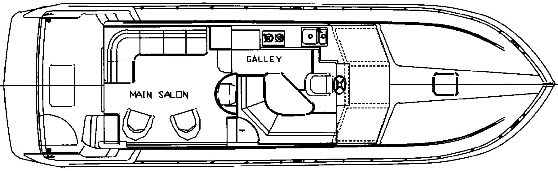 Navigator Yachts 44 Classic floor plan