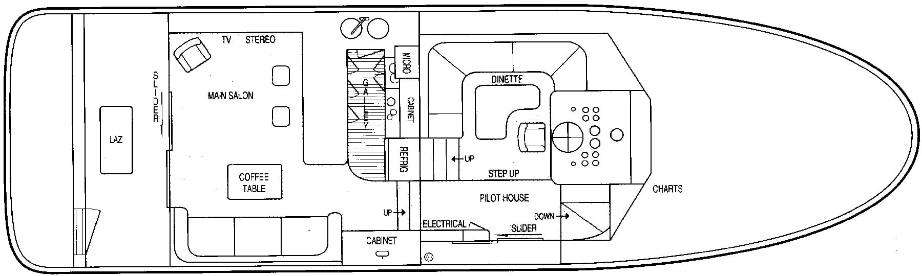 Navigator Yachts 50 Classic floor plan