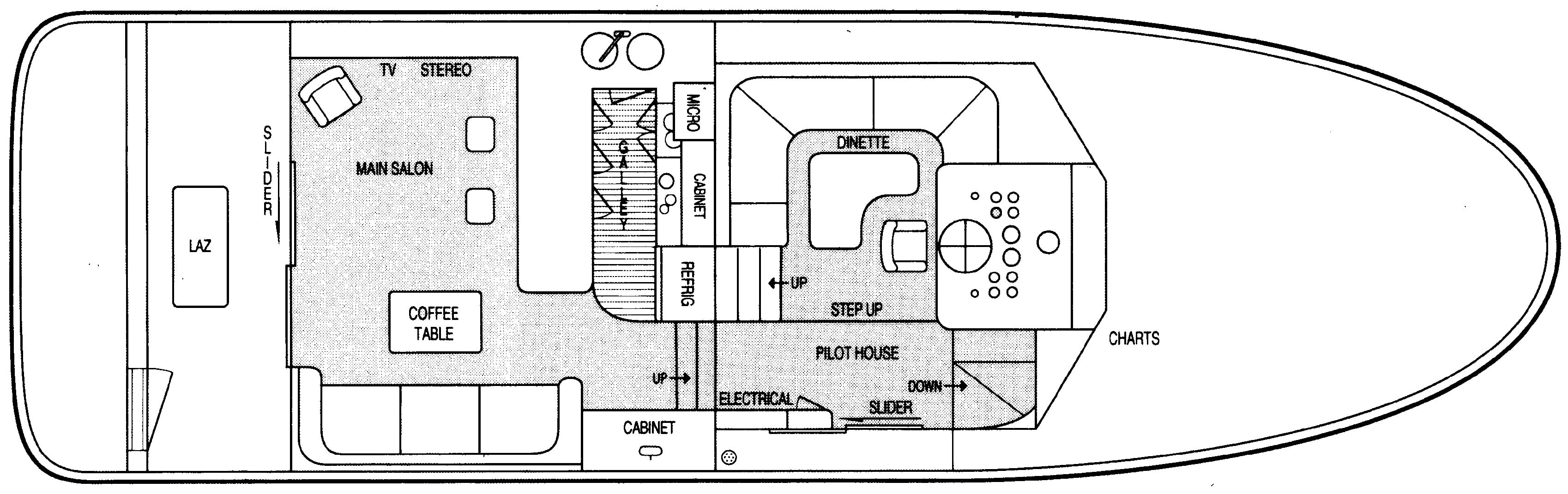 Navigator Yachts 53 Classic floor plan