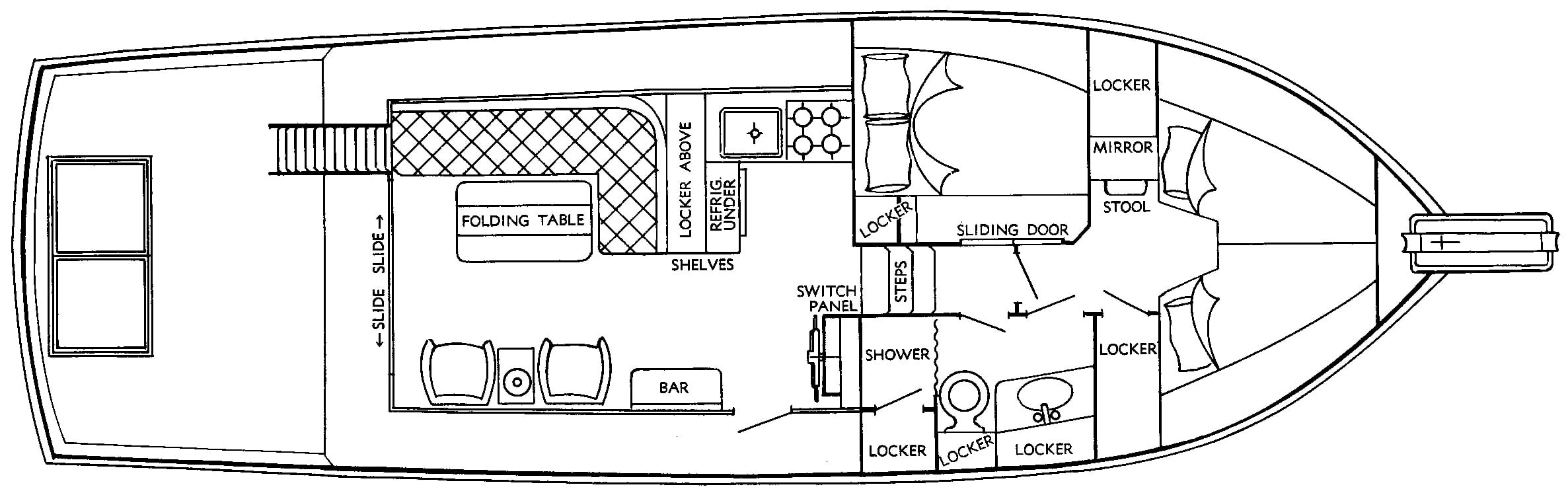 Grand Banks Yachts 42 Sports Cruiser floor plan