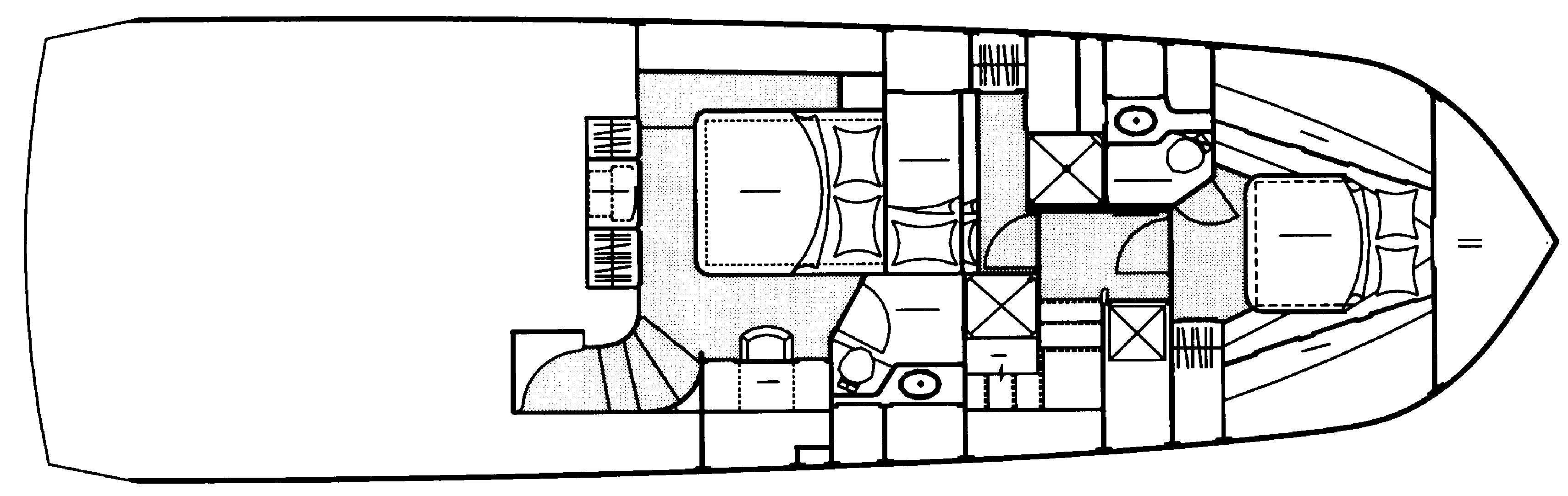 Navigator Yachts 58 Pilothouse floor plan