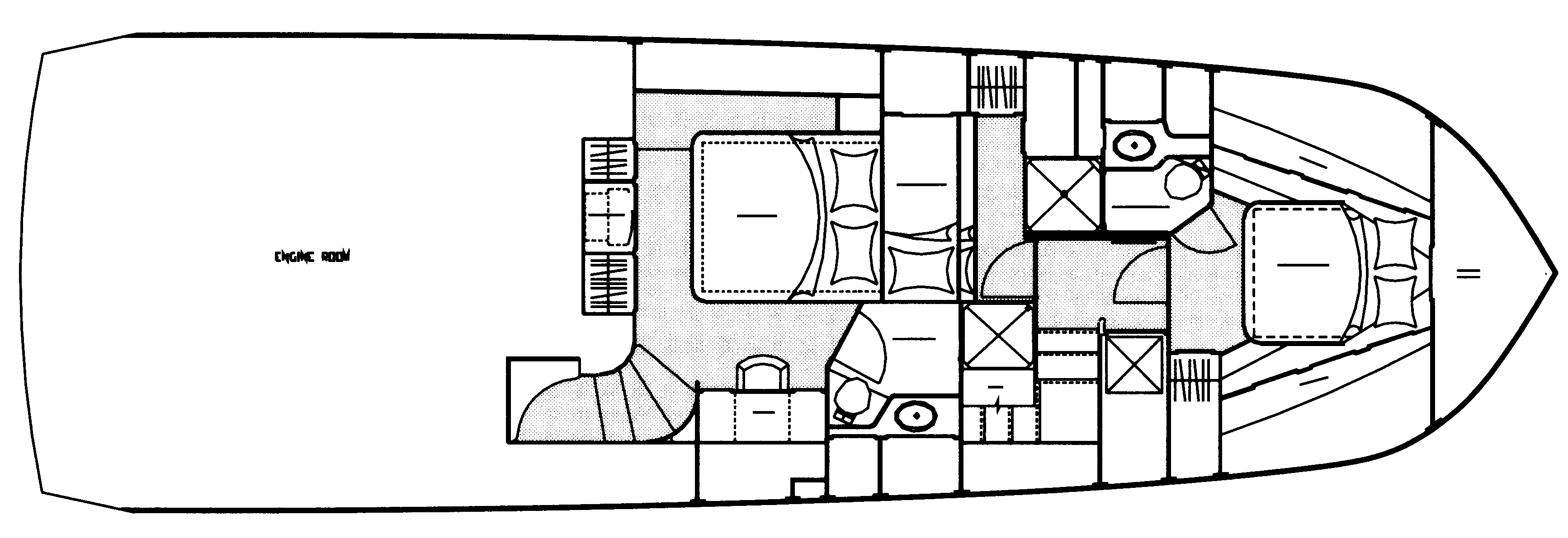 Navigator Yachts 61 Pilothouse floor plan