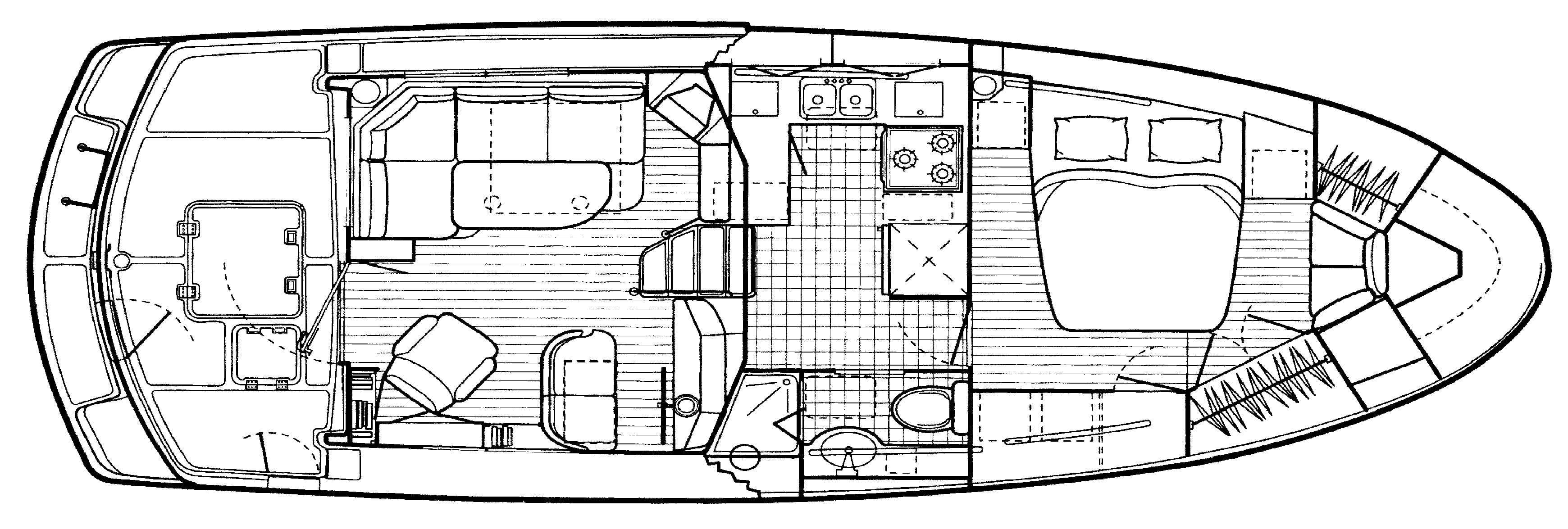 Nordhavn Yachts 35 Coastal Pilot floor plan