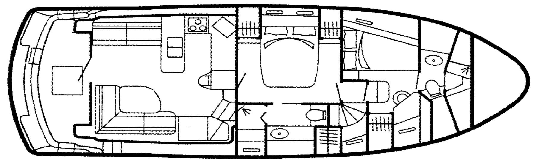 Nordhavn Yachts 43 floor plan