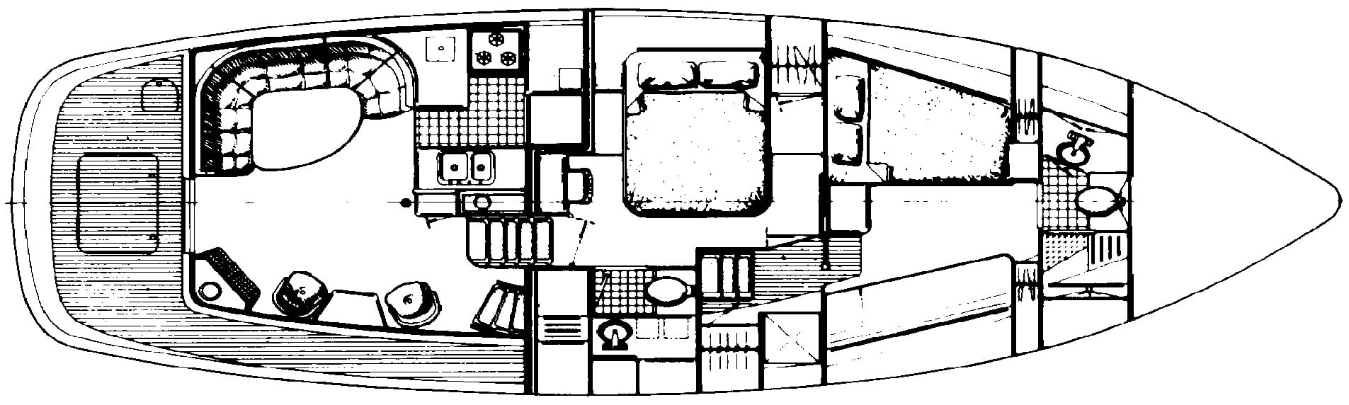Nordhavn Yachts 46 floor plan