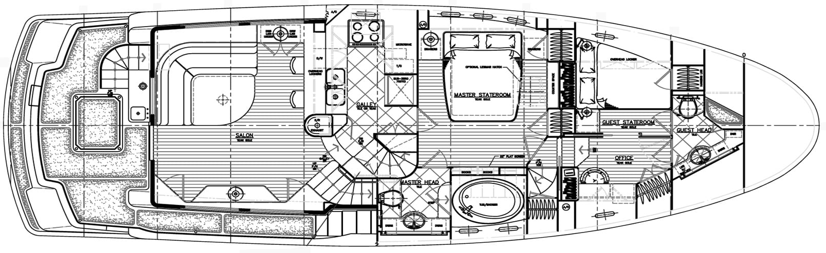 Nordhavn Yachts 55 floor plan