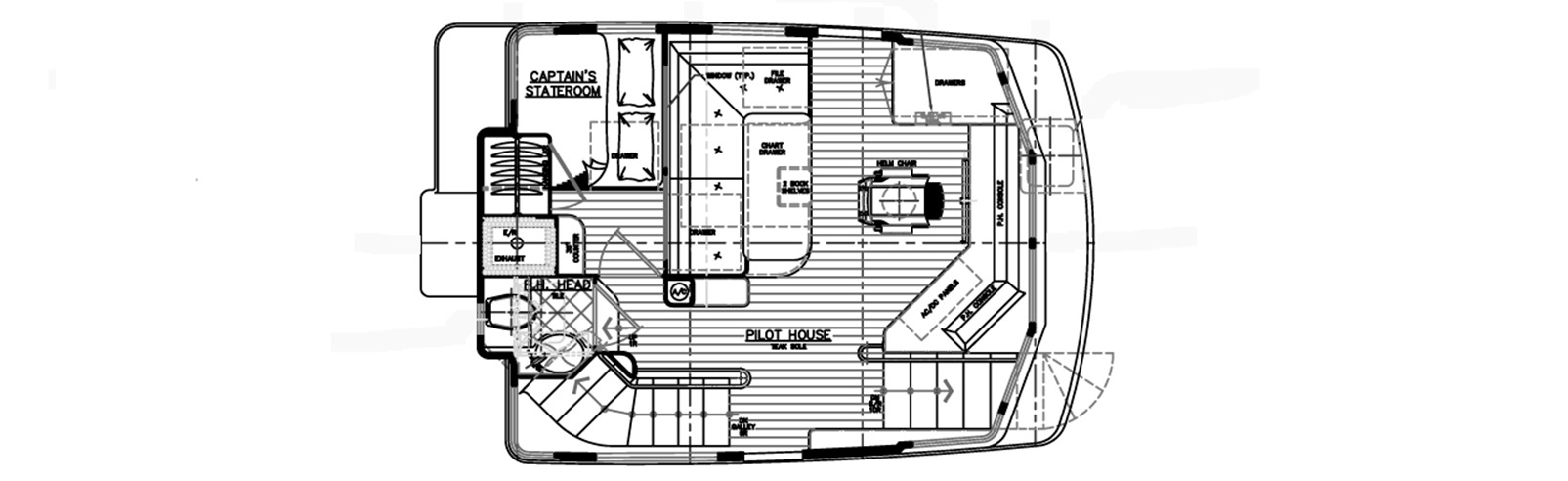 Nordhavn Yachts 55 floor plan
