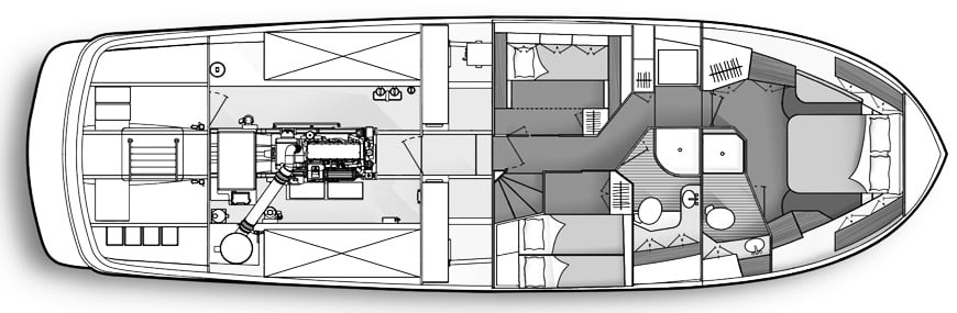 Nordic 52-54 Tug floor plan