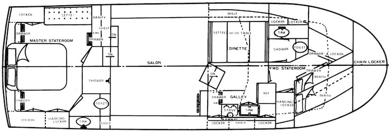Nova 42 Sundeck floor plan