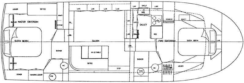 Nova 42 Sundeck floor plan