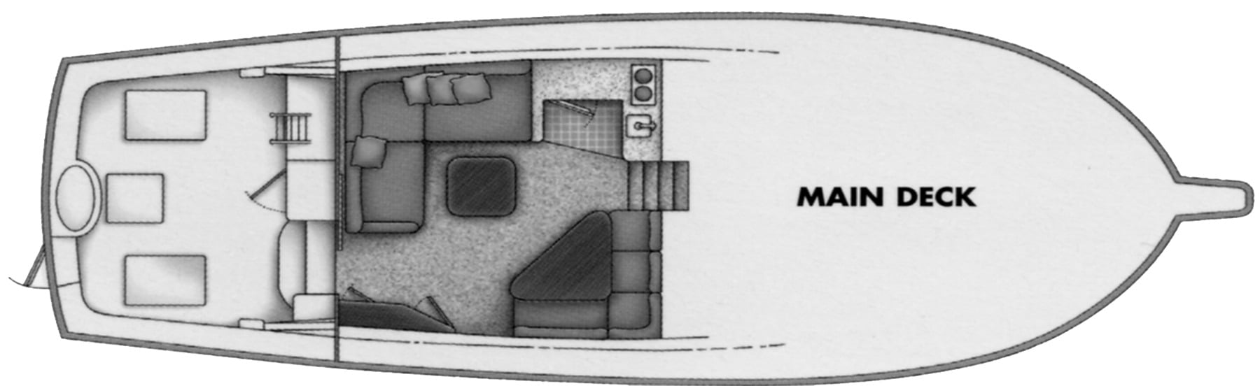 Ocean Yachts 42 Super Sport floor plan