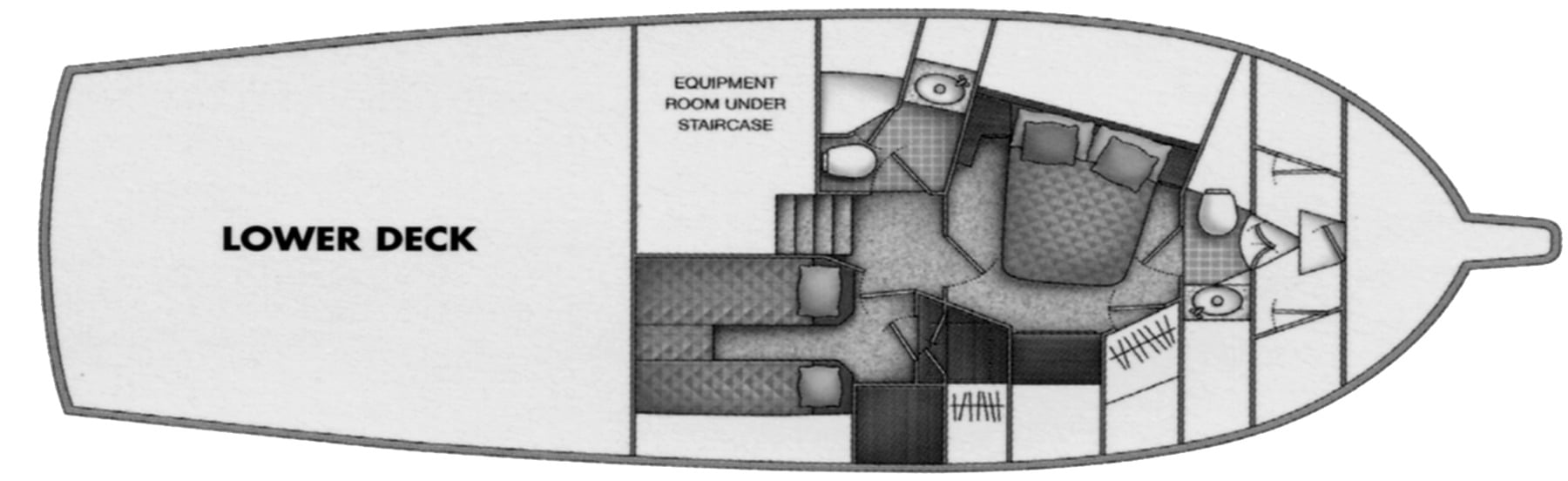 Ocean Yachts 42 Super Sport floor plan