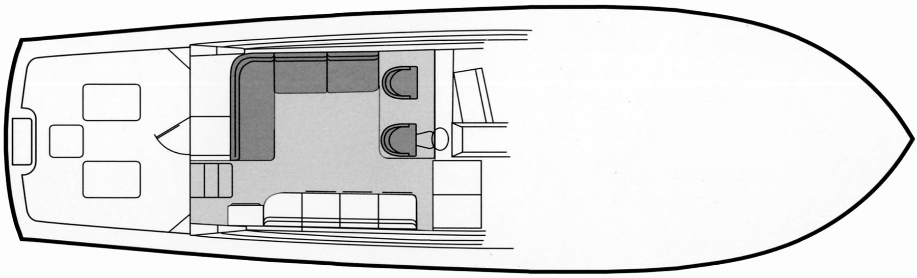 Ocean Yachts 48 Sport Fish floor plan